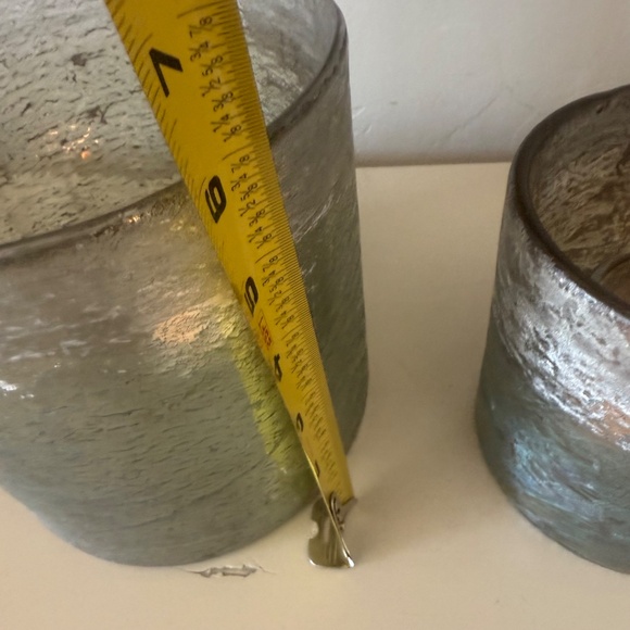 Ombre Glass Candle Votives Set of 2 - Picture 9 of 9